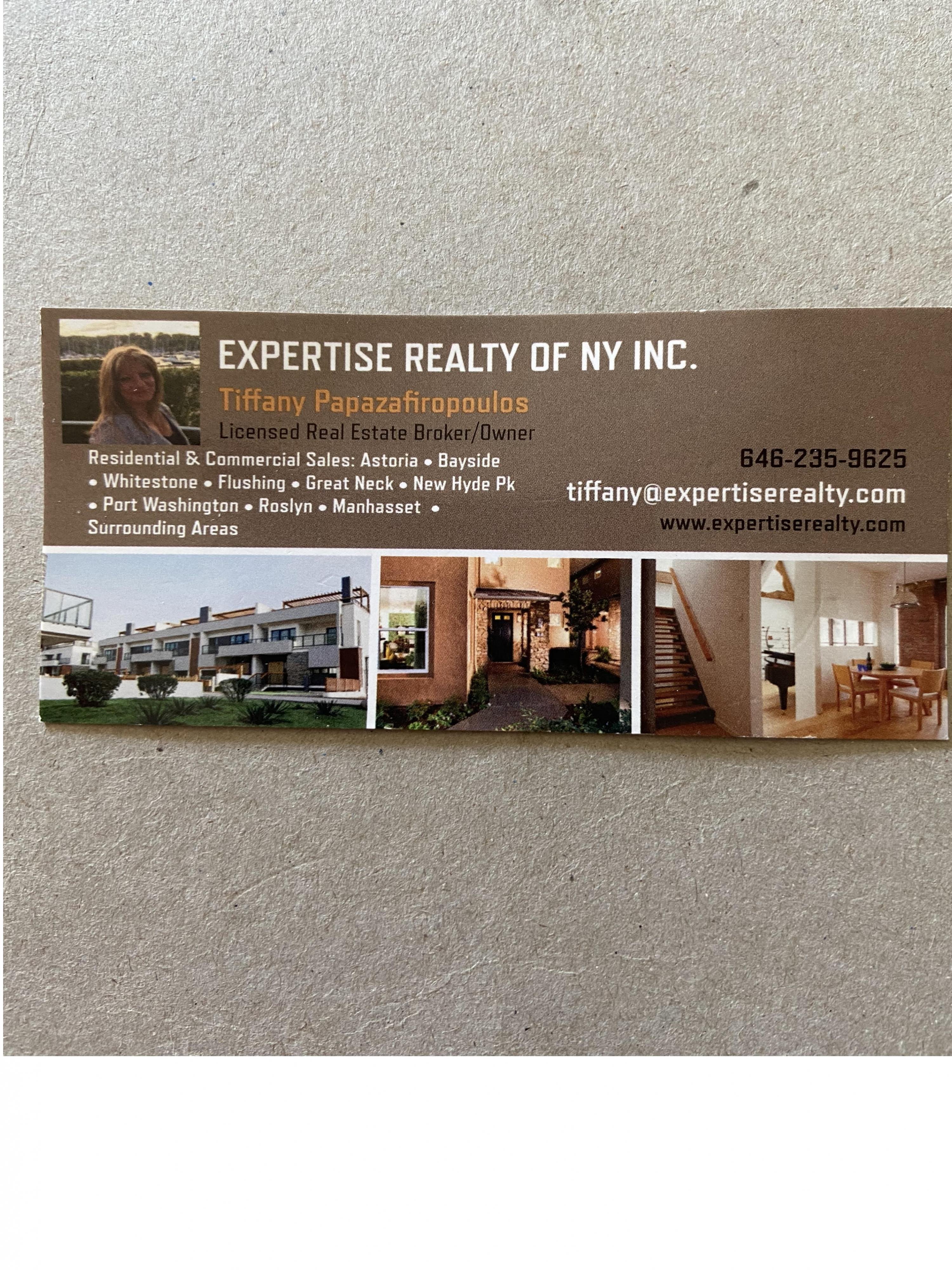 Expertise Realty of NY INC. Tiffany Papazafiropoulos cover photo